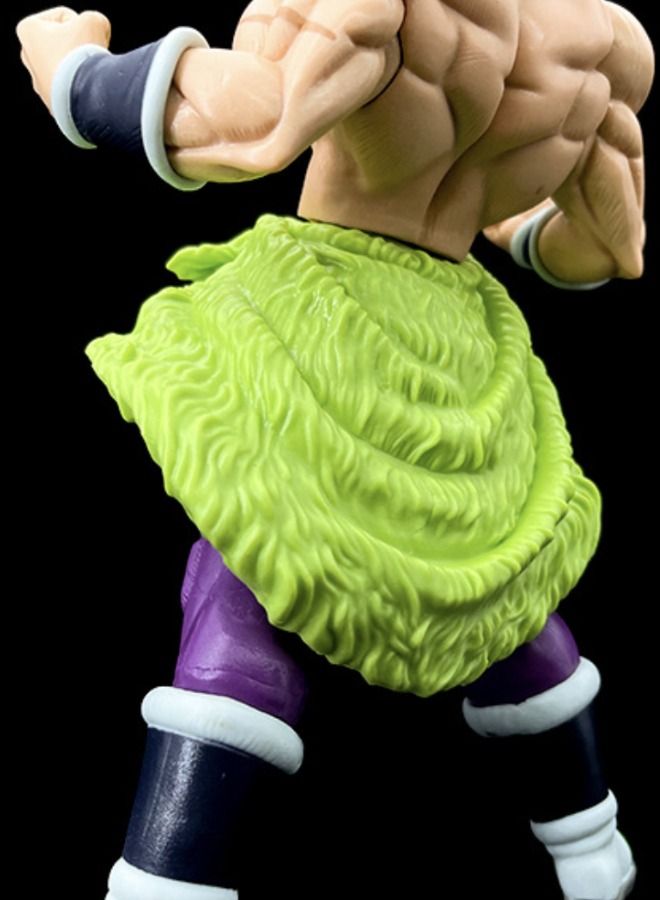 Dragon Ball Broli Action Figure, Super Saiyan Figure Toy, Anime Realistic Collectible Figure, High Quality Anime Action Figure Toy for Collection, Decoration, As Valuable Gift 23.5CM