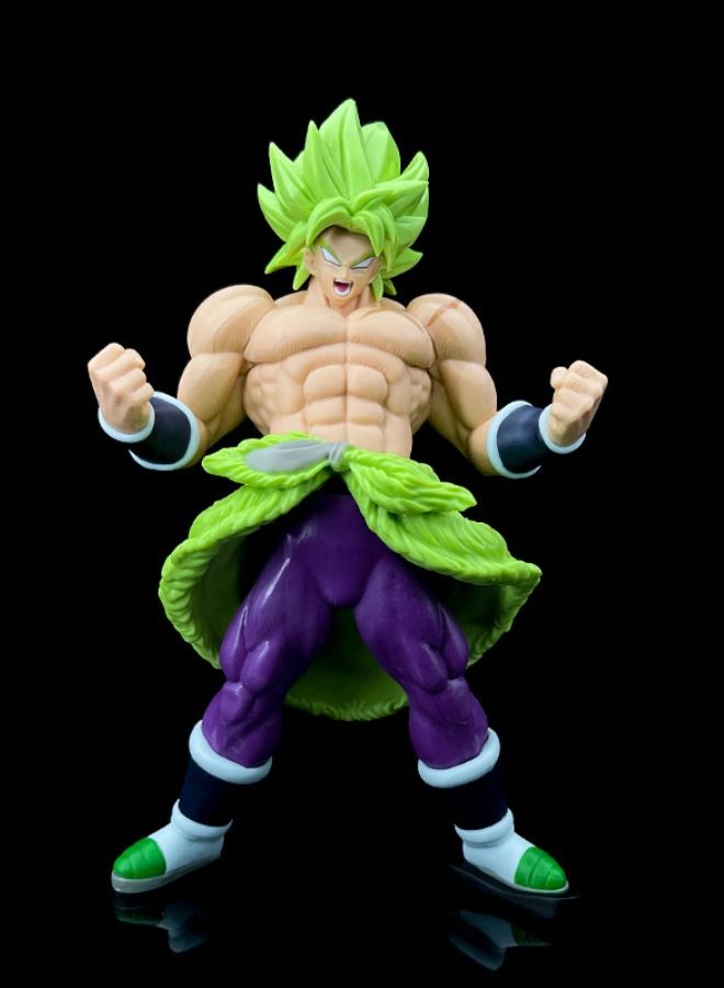 Dragon Ball Broli Action Figure, Super Saiyan Figure Toy, Anime Realistic Collectible Figure, High Quality Anime Action Figure Toy for Collection, Decoration, As Valuable Gift 23.5CM