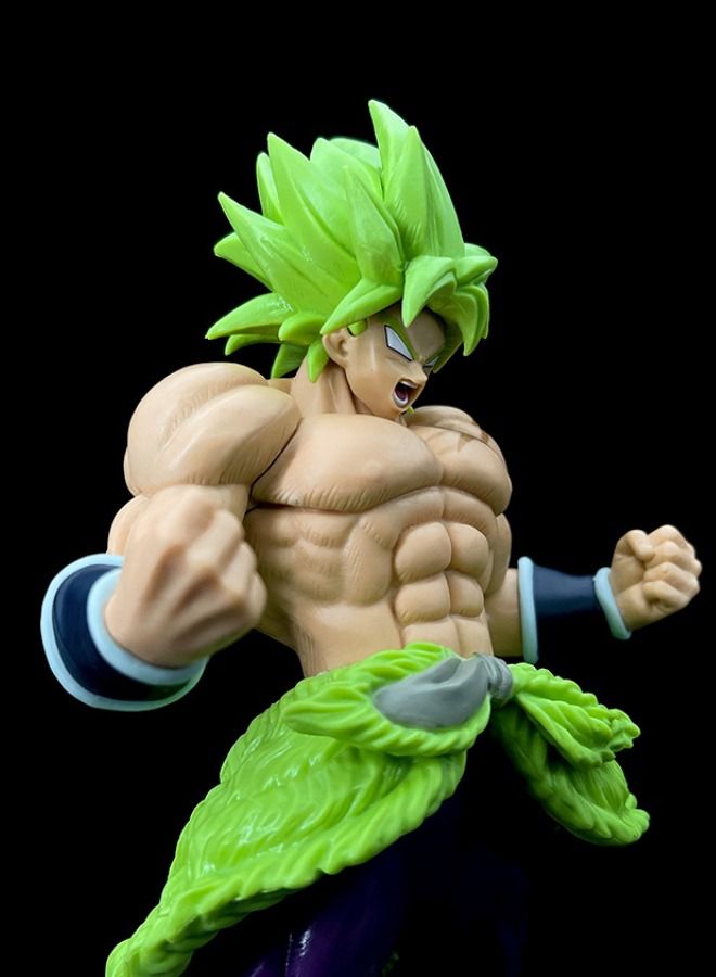 Dragon Ball Broli Action Figure, Super Saiyan Figure Toy, Anime Realistic Collectible Figure, High Quality Anime Action Figure Toy for Collection, Decoration, As Valuable Gift 23.5CM