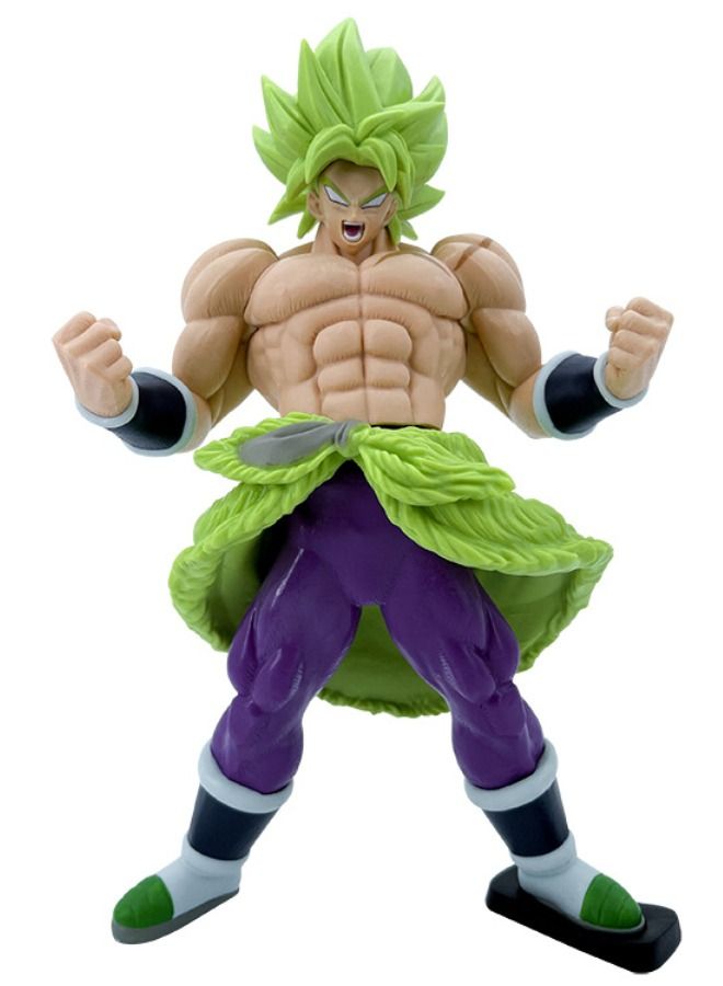 Dragon Ball Broli Action Figure, Super Saiyan Figure Toy, Anime Realistic Collectible Figure, High Quality Anime Action Figure Toy for Collection, Decoration, As Valuable Gift 23.5CM