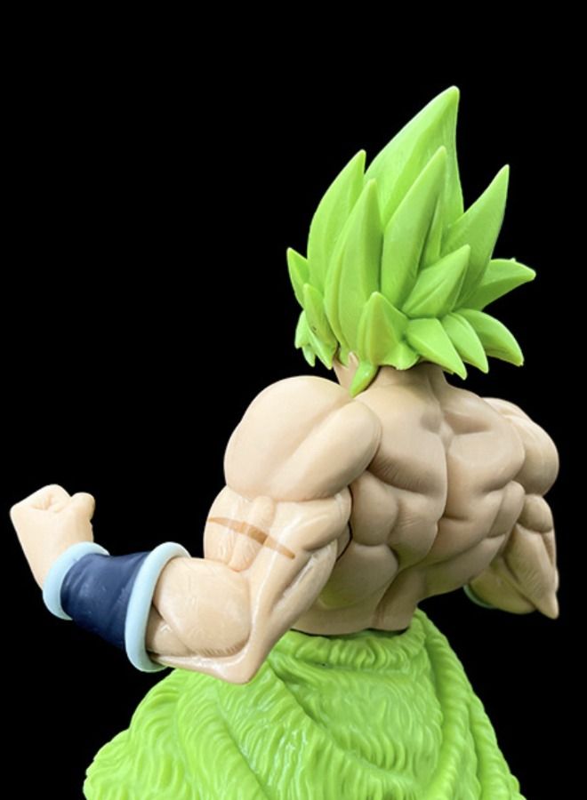 Dragon Ball Broli Action Figure, Super Saiyan Figure Toy, Anime Realistic Collectible Figure, High Quality Anime Action Figure Toy for Collection, Decoration, As Valuable Gift 23.5CM