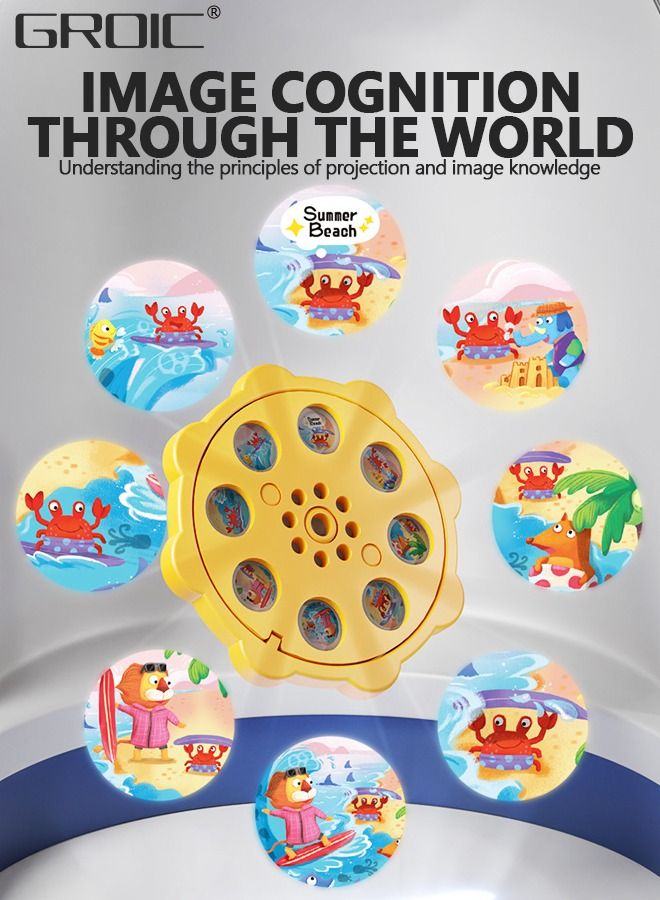 Little Experimenter Telescope for Kids, Children Telescope + Projector and 48 Space Images, Including Educational Activity Book, Great Educational and Space Toy for Kids