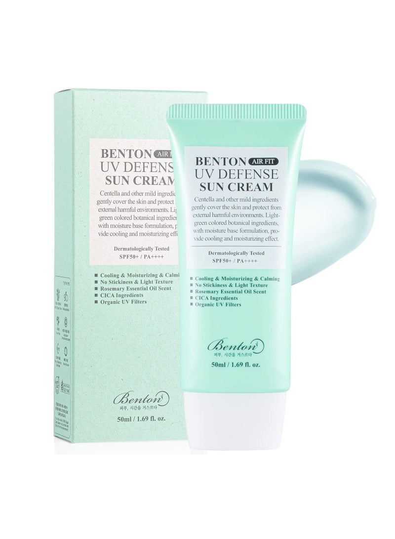 Benton, Air Fit UV Defense Sun Cream, SPF 50/PA++++