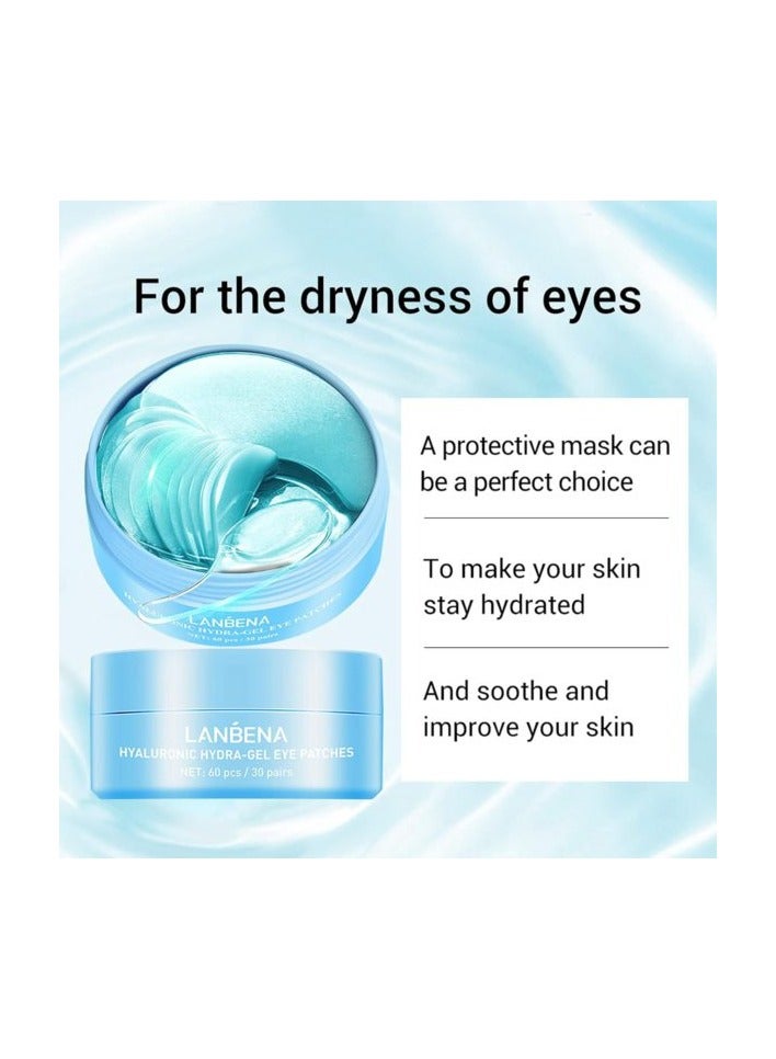 Lanbena Hyaluronic Acid Hydra Gel Eye Patches 30 Pairs