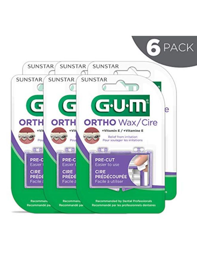 Orthodontic Wax With Vitamin E And Aloe Vera (Pack Of 6)
