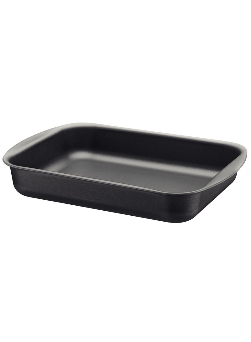 Brasil 40cm 7.2L Black Aluminum Deep Roasting Pan with Interior and Exterior Starflon Max PFOA Free Nonstick Coating