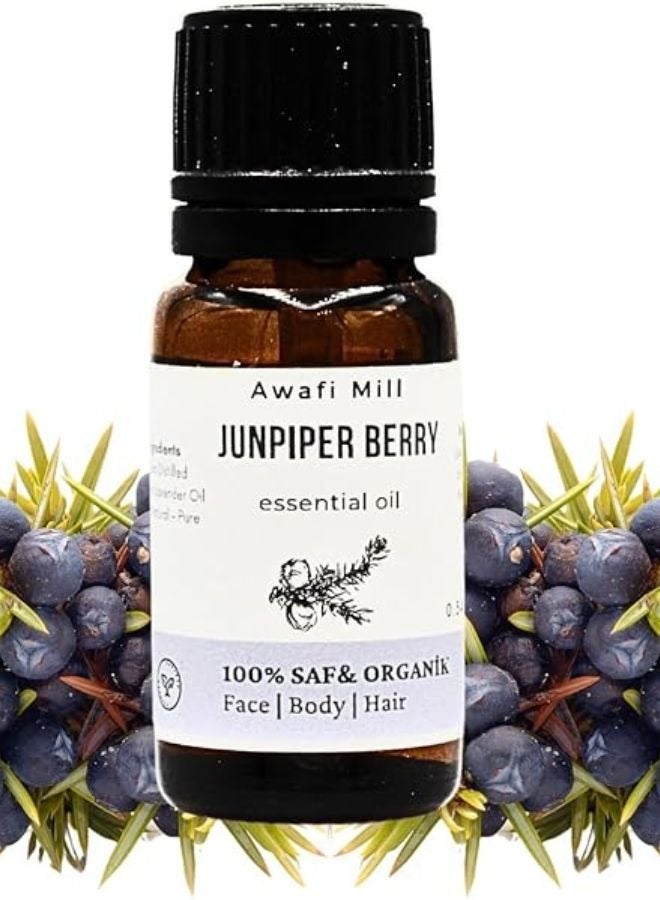 Pure Juniper Berry Essential Oil (Juniperus communis) | 10Ml | Made In Turkey