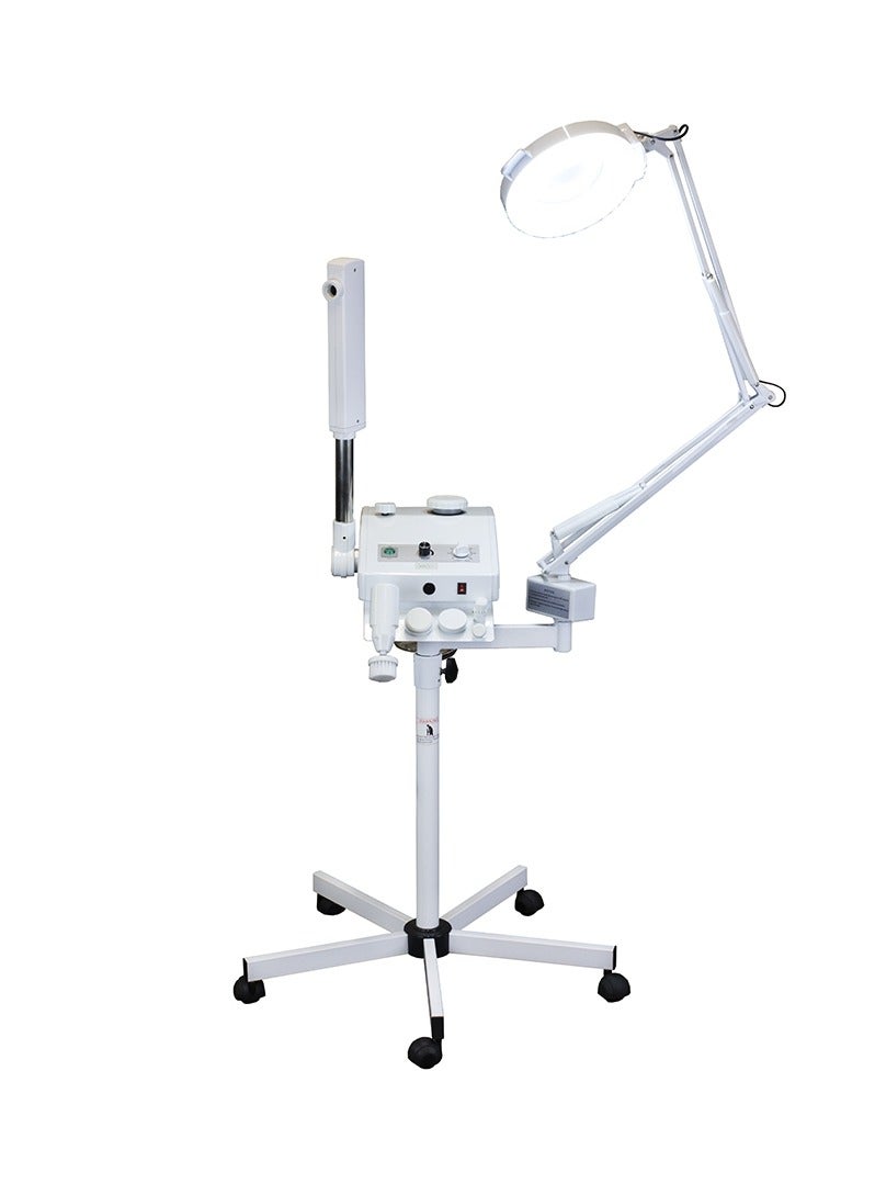 Professional Face  Steamer-OZONE STEAMER -BRUSH - MAGNIFYING LAMP