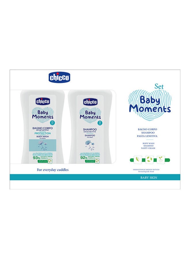 Baby Moments Set2 Baby Skin (Body Wash, Shampoo & Nappy Cream)