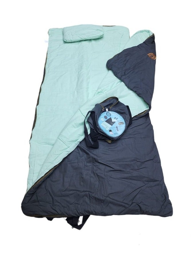 Four Season Sleeping Bag Indoor & Outdoor Use Compact Bags are Perfect For Hiking Backpacking & Camping