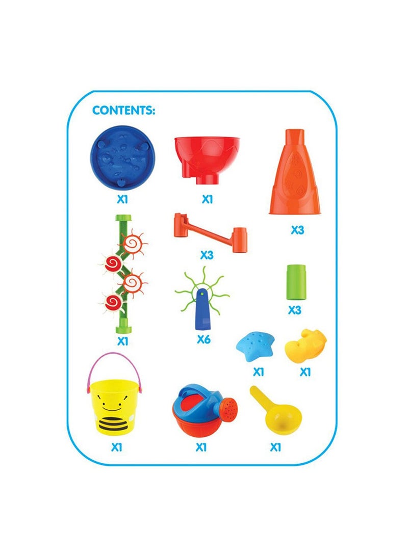 Waterwheel Funnel Beach Table Set Summer Beach Playing Children's Toys,Fun Wheels Water Table Outdoor Toy Water Fun Sand Beach Activity