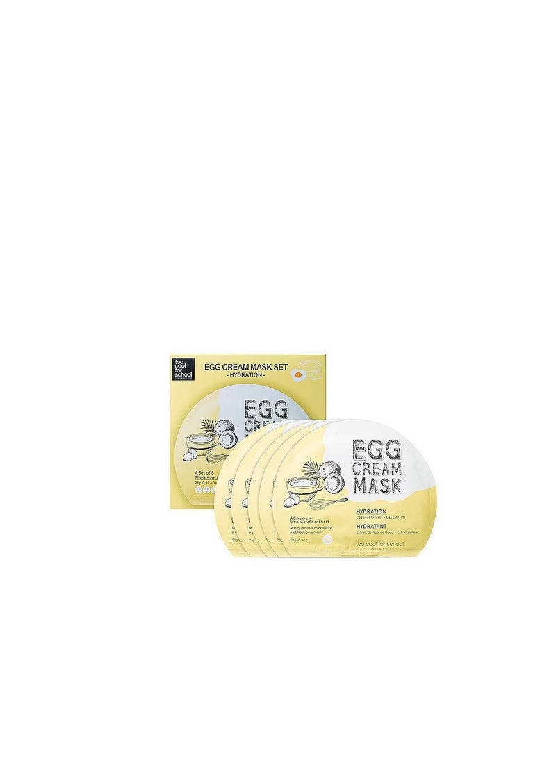 Egg Cream Mask Hydration Set