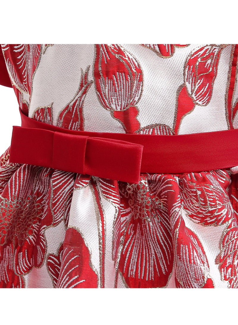 New Fashion Party Girl's Ceremonial Dress Red Color