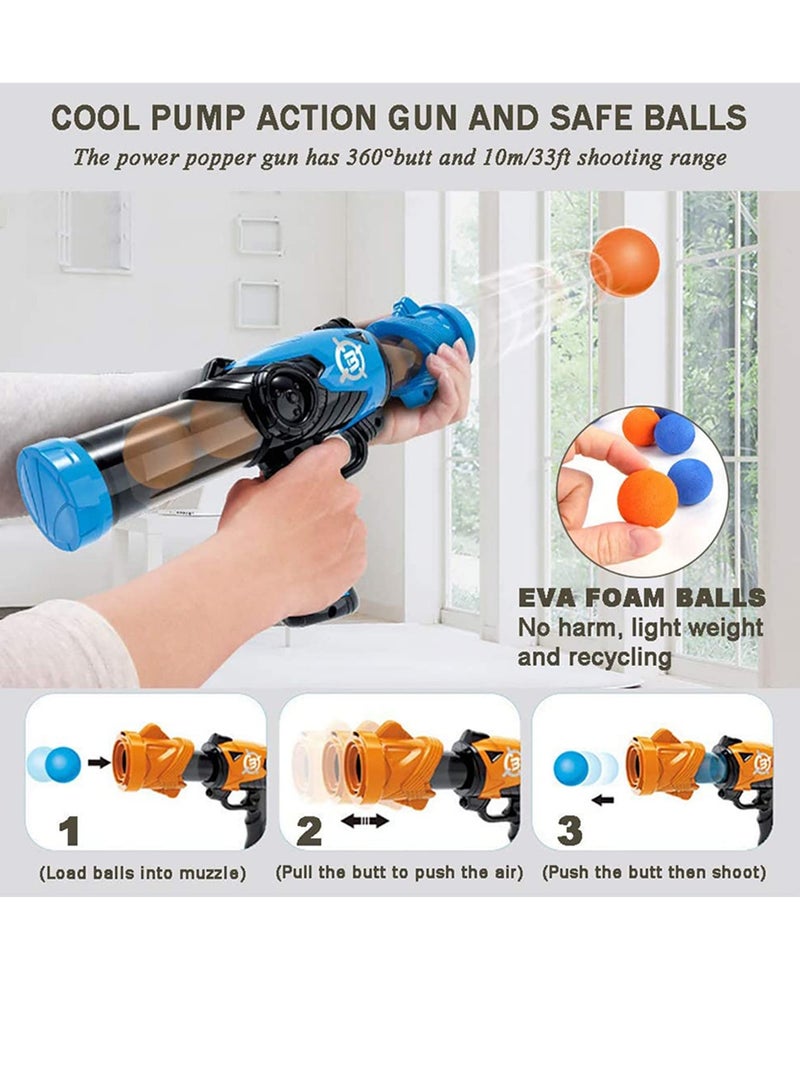 SYOSI Game Toys for Kids, Robot Shooting Game Gifts for 4 5 6 7 8 9 Year Old Boys, Games Toy Guns with 2 Air Toy Guns, 24 Soft Bullets, Fun Outdoor Indoor Birthday Gift Toys for Boys and Girls