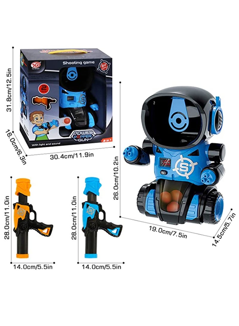 SYOSI Game Toys for Kids, Robot Shooting Game Gifts for 4 5 6 7 8 9 Year Old Boys, Games Toy Guns with 2 Air Toy Guns, 24 Soft Bullets, Fun Outdoor Indoor Birthday Gift Toys for Boys and Girls