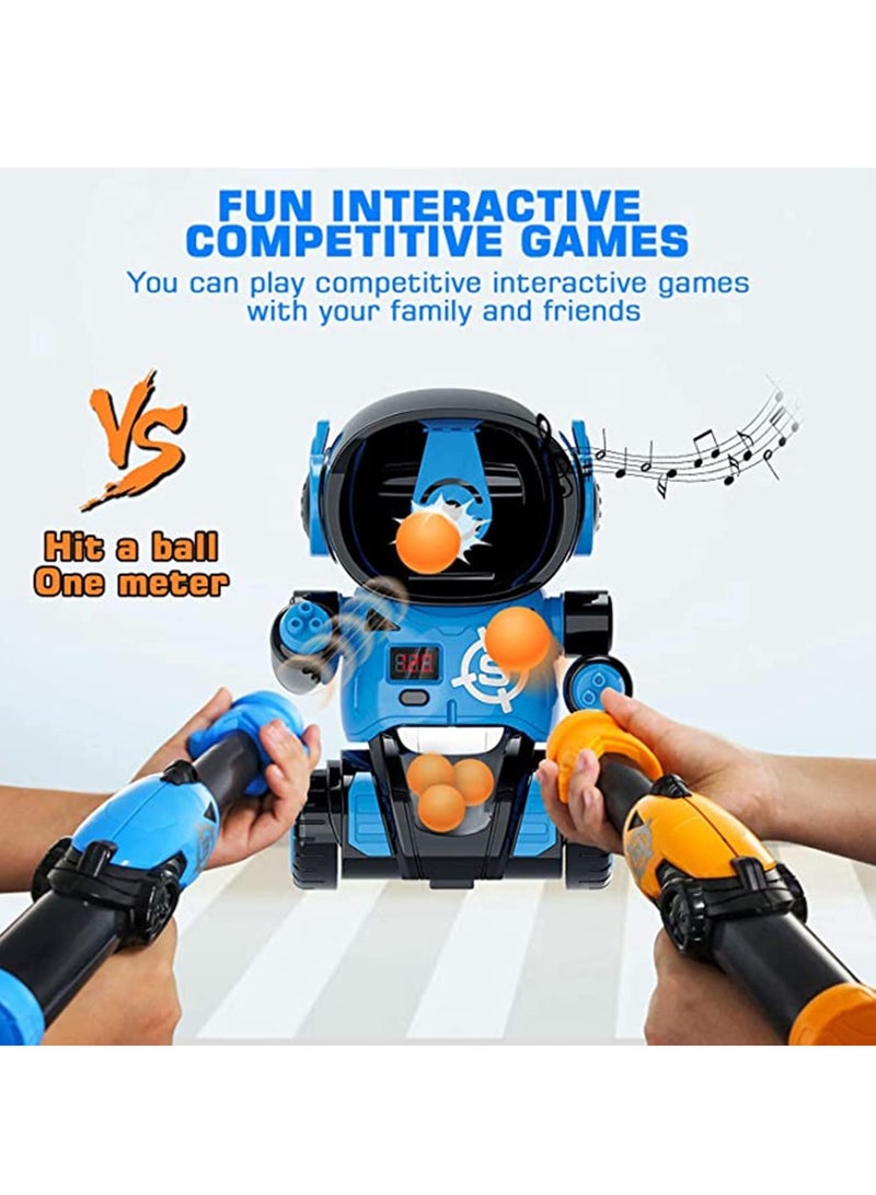 SYOSI Game Toys for Kids, Robot Shooting Game Gifts for 4 5 6 7 8 9 Year Old Boys, Games Toy Guns with 2 Air Toy Guns, 24 Soft Bullets, Fun Outdoor Indoor Birthday Gift Toys for Boys and Girls