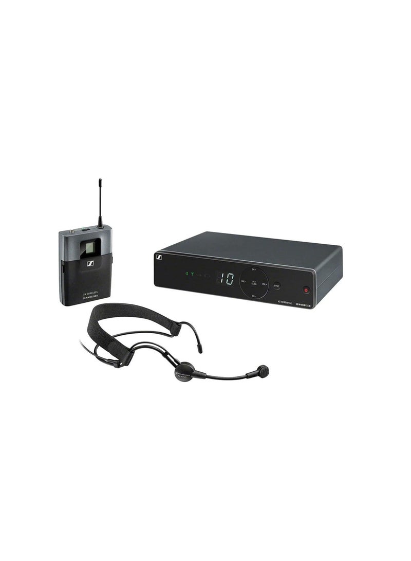 Sennheiser XSw 1-Me3-B Wireless System With Me3 Headset Microphone For Singers And Presenters