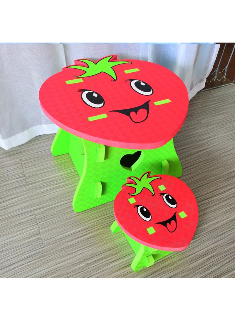 EVA Strawberry Children's Table and Chair Set