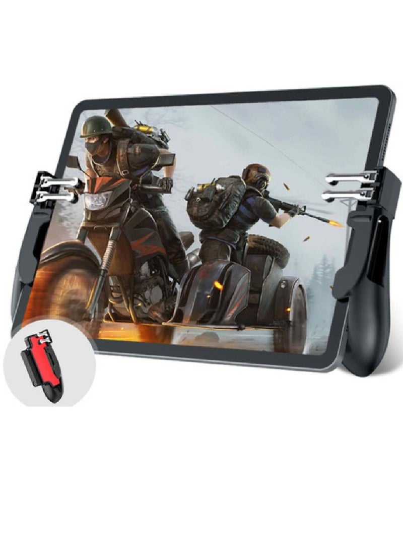 Flat Six-Finger Linkage Trigger Shooting Game Controller For Tablet