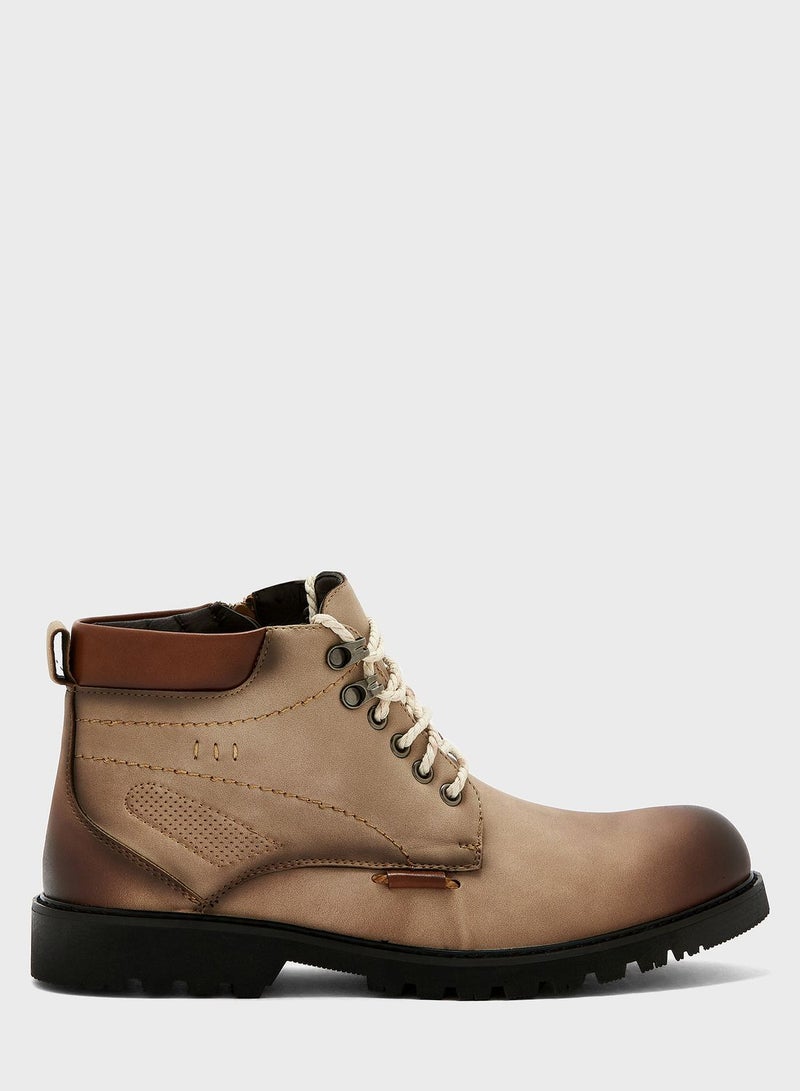Casual Laced Boots