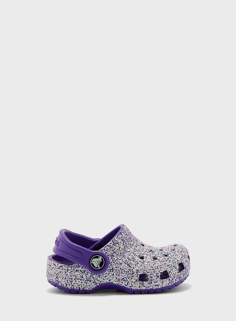 Infant Classic Glitter Clog Sandals