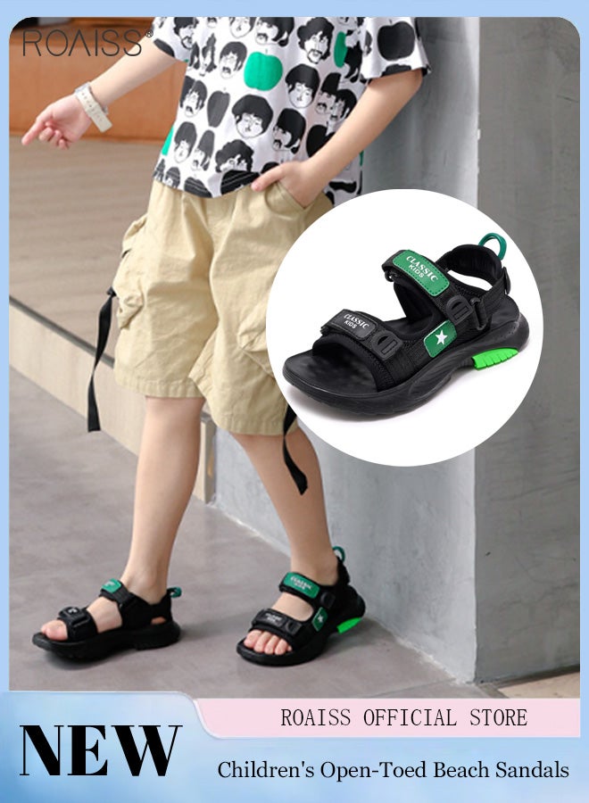 Boys' Summer Casual Open Toe Soft Outdoor Beach Sandal Breathable Sports Water Shoe for Little Child