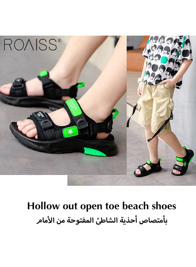 Boys' Summer Casual Open Toe Soft Outdoor Beach Sandal Breathable Sports Water Shoe for Little Child