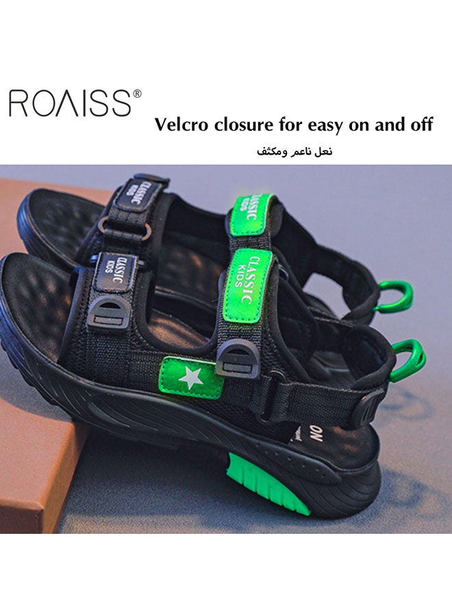 Boys' Summer Casual Open Toe Soft Outdoor Beach Sandal Breathable Sports Water Shoe for Little Child