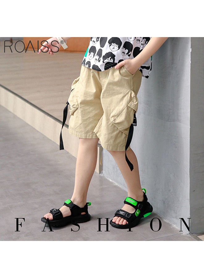 Boys' Summer Casual Open Toe Soft Outdoor Beach Sandal Breathable Sports Water Shoe for Little Child