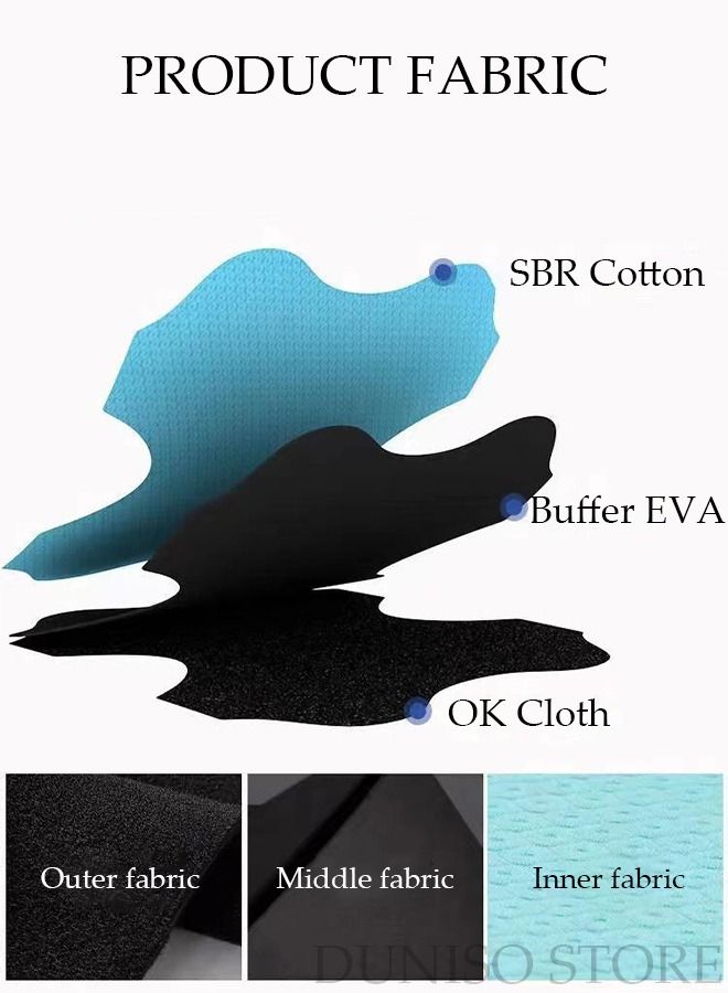 Knee Pad Knee Brace for Left Leg with Side Stabilizers and Patella Gel Pads Adjustable Compression Knee Support Braces for Knee Pain Meniscus Tear ACL MCL Arthritis Joint Pain Relief Injury Recovery