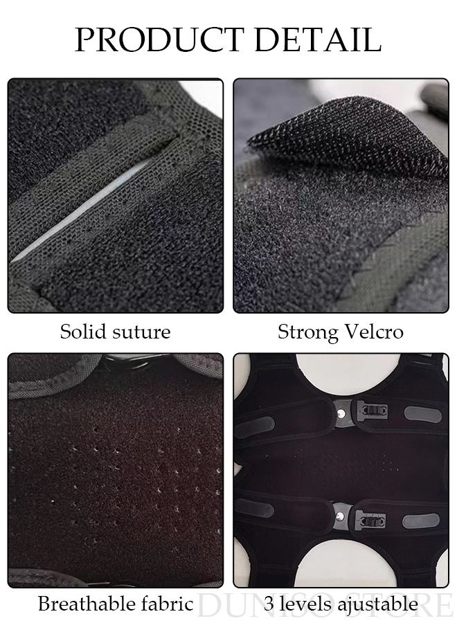 Knee Pad Knee Brace for Left Leg with Side Stabilizers and Patella Gel Pads Adjustable Compression Knee Support Braces for Knee Pain Meniscus Tear ACL MCL Arthritis Joint Pain Relief Injury Recovery