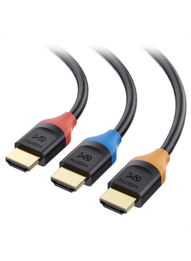 3Pack High Speed Hdmi Cable 15 Ft With 4K @60Hz 2K @144Hz Freesync Gsync And Hdr Support For Gaming Monitor Pc Apple Tv And More