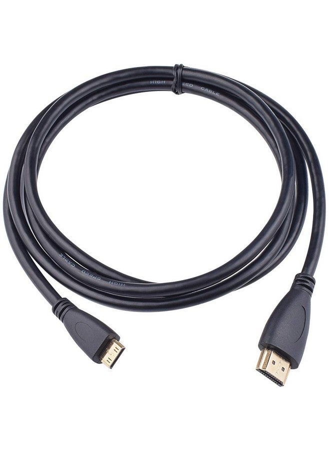 Camera To Tv Monitor Hdmi Cable Cord Canon Camera Mini Hdmi To Hdmi Cable Compatible With Canon Powershot Elph Eos Rebel Dslr Sl1 Sl2 T1I T2I T3 T3I T4I T5 T5I T6 T6I T6S T7 T7I (9.84Ft)