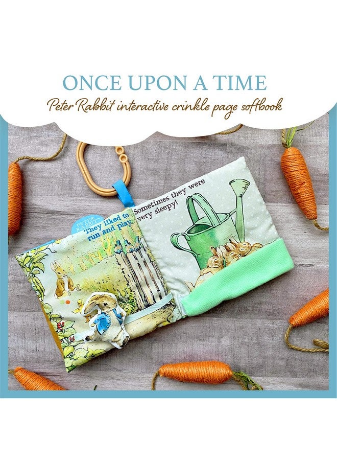 Peter Rabbit Soft Book With Toy Teether And Crinkle 5 Inches