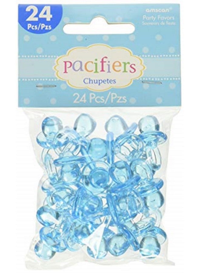 Blue Pacifier Baby Shower Favor Charms 24Ct