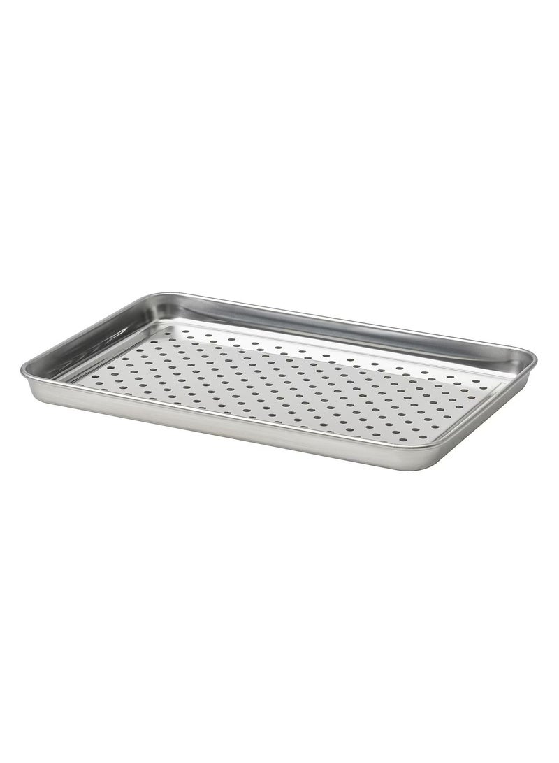 Barbecue tray, stainless steel,