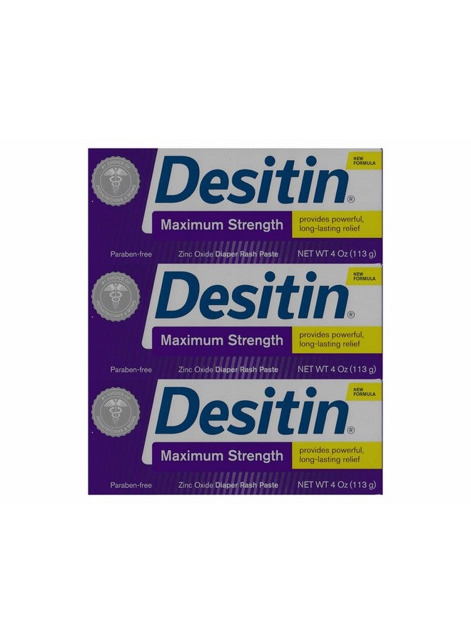 Maximum Strength Diaper Rash Paste 4 Ounce (Pack Of 6)