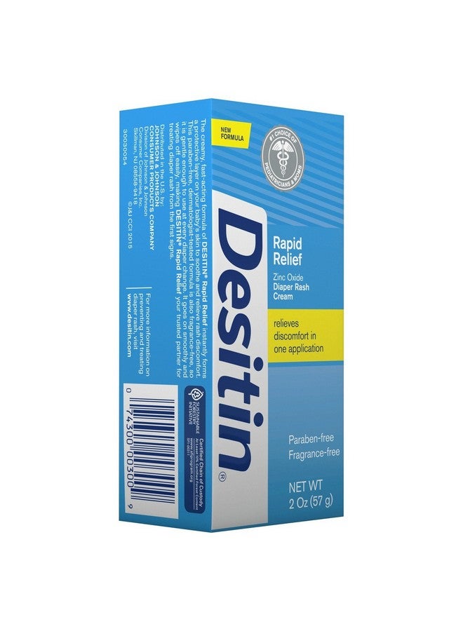 Rapid Relief Creamy Zinc Oxide Diaper Rash Cream (Pack Of 3)