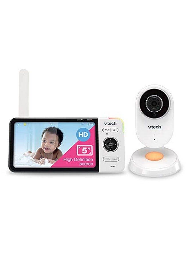 Vm818Hd Video Monitor 5Inch 720P Hd Display Night Light 110Degree Wideangle Truecolor Dayvision Hd No Glare Nightvision Bestinclass 1000Ft Range 2Way Talk