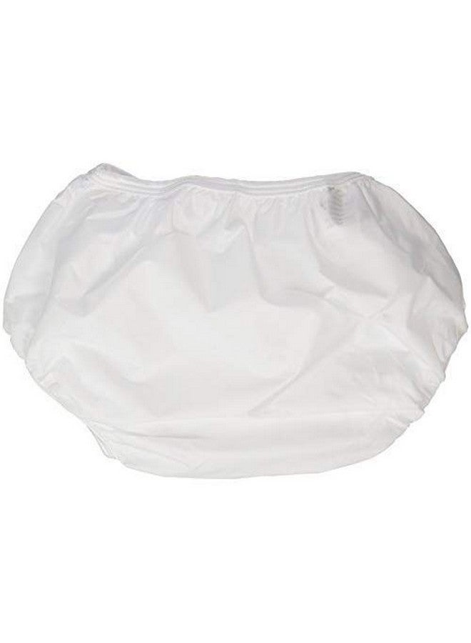 Waterproof 100% Nylon Diaper Pants White Large Fits 2631 Pounds (2 Count)