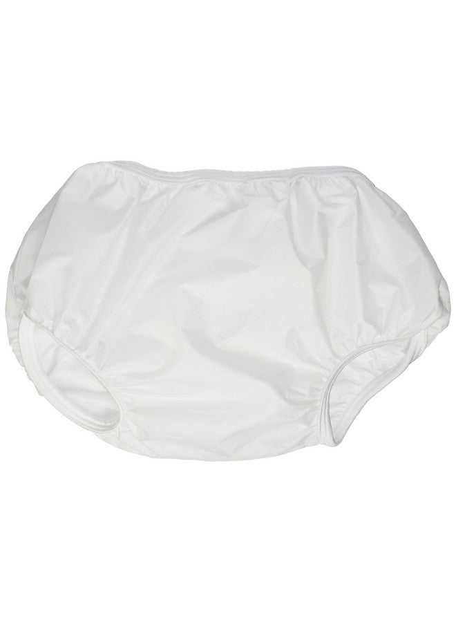 Waterproof 100% Nylon Diaper Pants White Large Fits 2631 Pounds (2 Count)