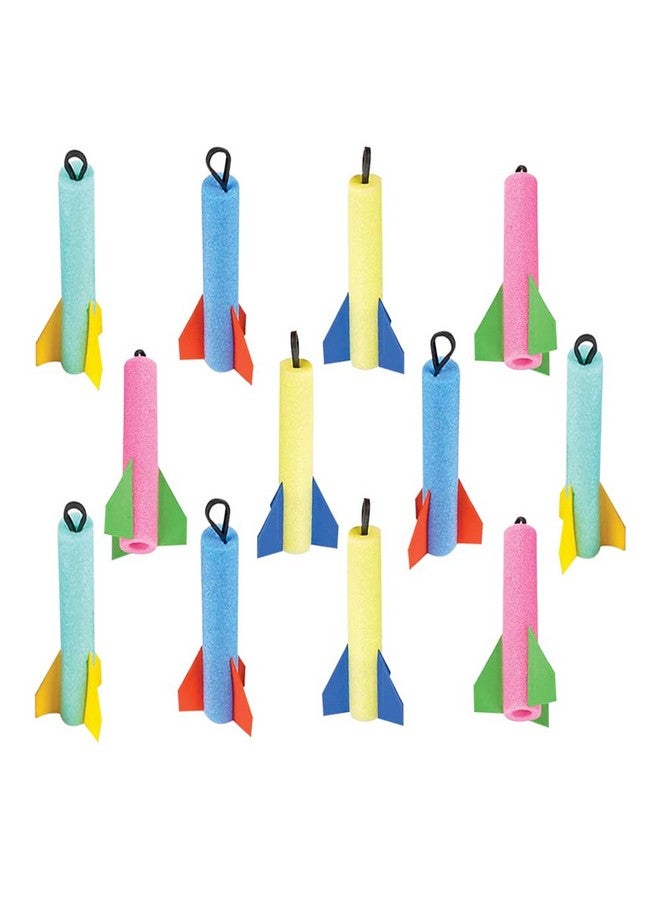 Foam Finger Flyer Rockets Pack Of 126.5 Inches Big Assorted Colors Slingshot Method To Fly High Fun Carnival Toy And Party Favor Amazing Gift Idea For Boys And Girls Ages 3+