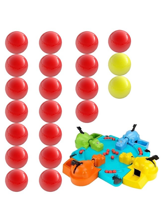 Replacement Marbles For Hungry Hungry Hippos 21 Pieces Includes 19 Red Balls With 2 Extra Yellow Balls Great For Replacing Lost Or Damaged Game Pieces