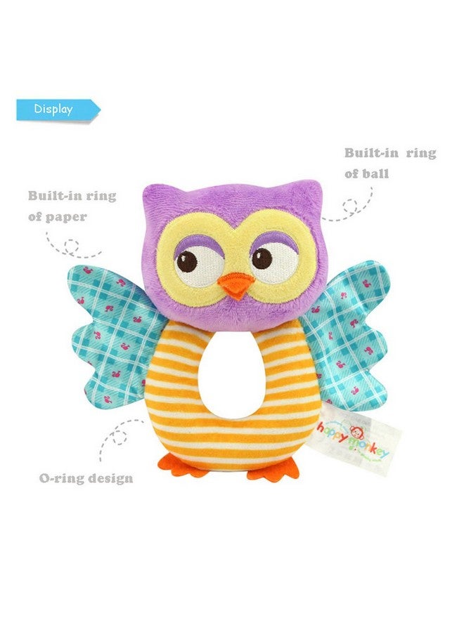 Owl Soft Rattle Toy For Over 0 Months