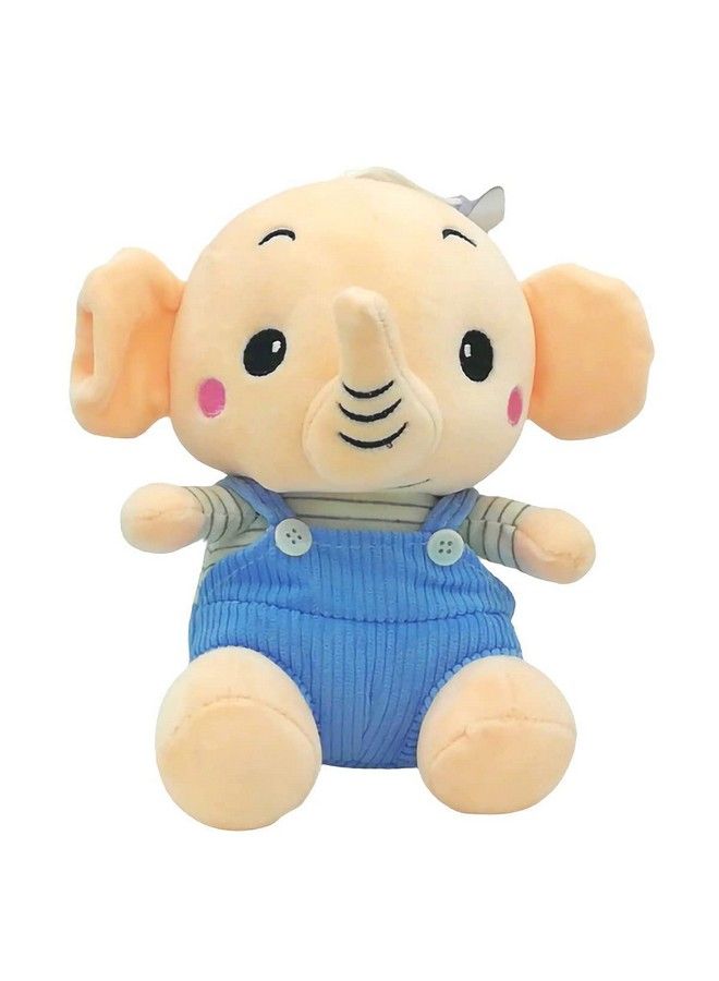 Cute Baby Elephant Super Soft Stuffed Plush Animal Toy For Kids Birthday Gifts (Color: Grey Size: 23 Cm)