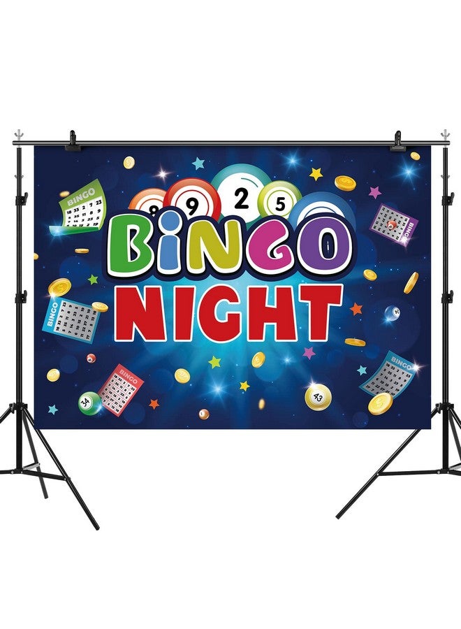 7X5Ft Bingo Night Theme Backdrop Game Time Cards Winning Ball Photography Background Cake Table Banner Decorations Party Supplies Favors Photo Booth Studio Props