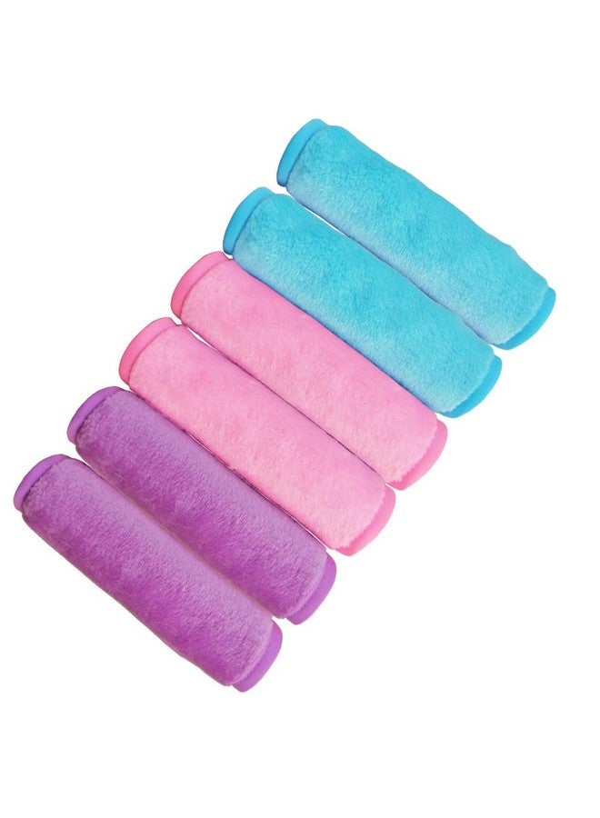 Makeup Remove Face Towels Reusable Makeup Remover Cloths (6 Packs) Makeup Remover Towel Reusable Microfiber Cleansing Towel 12 Inch X 6 Inch Pink Blue Purple