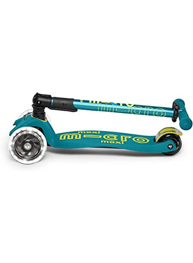 Micro Maxi Deluxe Foldable Petrol Green Led