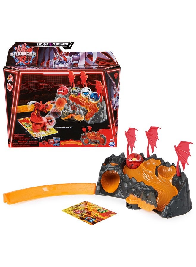 Training Set With Titanium Dragonoid Dragon Clan Themed Customizable Action Figure Trading Cards And Playset Kids Toys For Boys And Girls 6 And Up