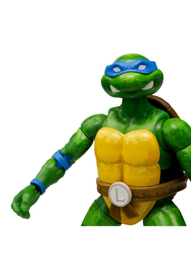 Teenage Mutant Ninja Turtles Bst Axn Action Figure Nes 8Bit Leonardo Exclusive 13 Cm Batmntleobw04 Multicoloured